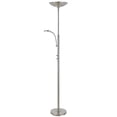 thumbnail image 1 of Cal Lighting 72" Metal Torchiere in Brushed Steel, 1 of 2
