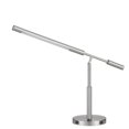 thumbnail image 1 of Cal Lighting  780 Lumen & 3000K Auray Integrated LED Desk Lamp with 2 USB Charing Ports & On-Off Rocker Switch at Base, Brushed Steel, 1 of 1