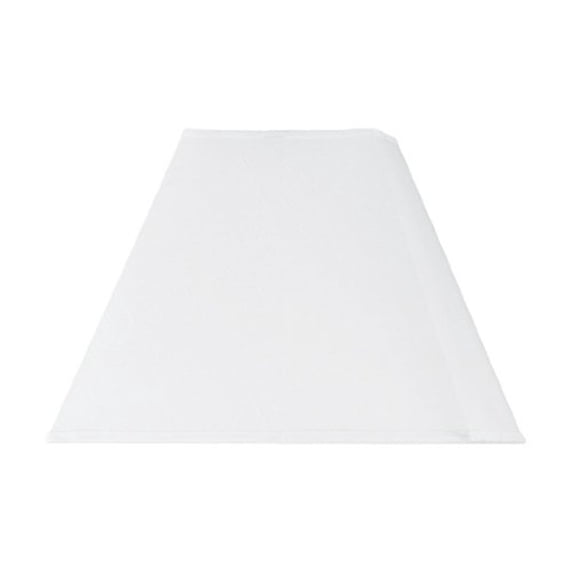 Cal Lighting 8.5" Rectangular Modern Durable Fabric Lamp Shade in White