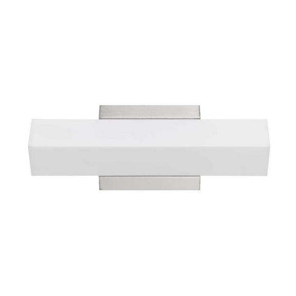 Cal Lighting 8605 LED 13W Metal Dimmable Vanity Light in Brushed Steel Silver