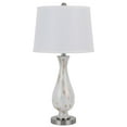thumbnail image 1 of Cal Lighting 150W 3 Way Abinger Glass Table Lamp With Hardback Fabric Shade (Sold In Pairs), 1 of 6