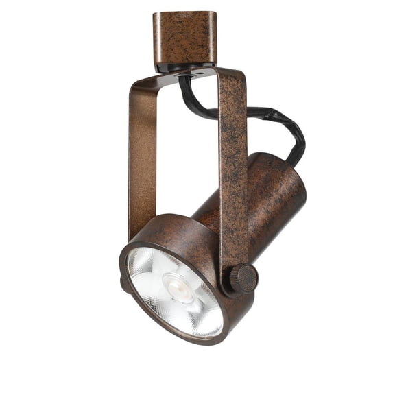 Cal Lighting HT-121 LED 1-Light Dimmable Metal Track Fixture in Rust Brown