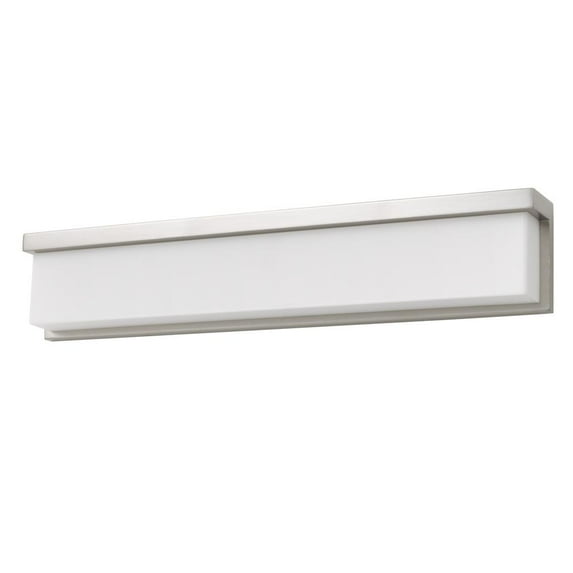Cal Lighting Almeria 26" Metal & Acrylic Vanity Light in Brushed Steel Silver