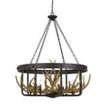 thumbnail image 1 of Cal Lighting Angelo 60W X 8 Metal Antler Chandelier, 1 of 2