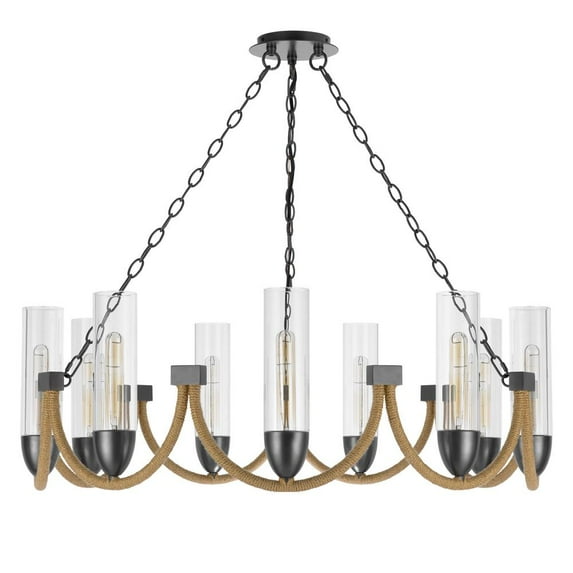 FX-3815-9 Cal Lighting Argyle - 9 Light Chandelier In Contemporary Style-12 Inches Tall and 35.75 Inches Wide