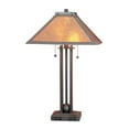 thumbnail image 1 of Cal Lighting 60W X 2 Table Lamp W/Mica Shade, 1 of 2