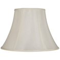 thumbnail image 1 of Cal Lighting Basic Bell Fabric Lamp Shade with Lined Interior in White, 1 of 2