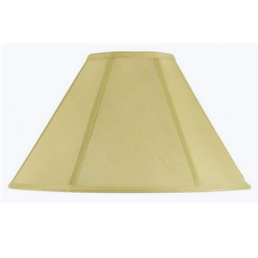 Cal Lighting Coolie 22" Fabric Lamp Shade in Champagne Beige