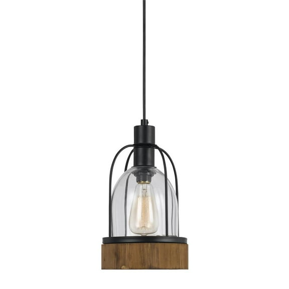 Cal Lighting 60W Beacon Glass Pendant(Edison Bulbs Not Included)