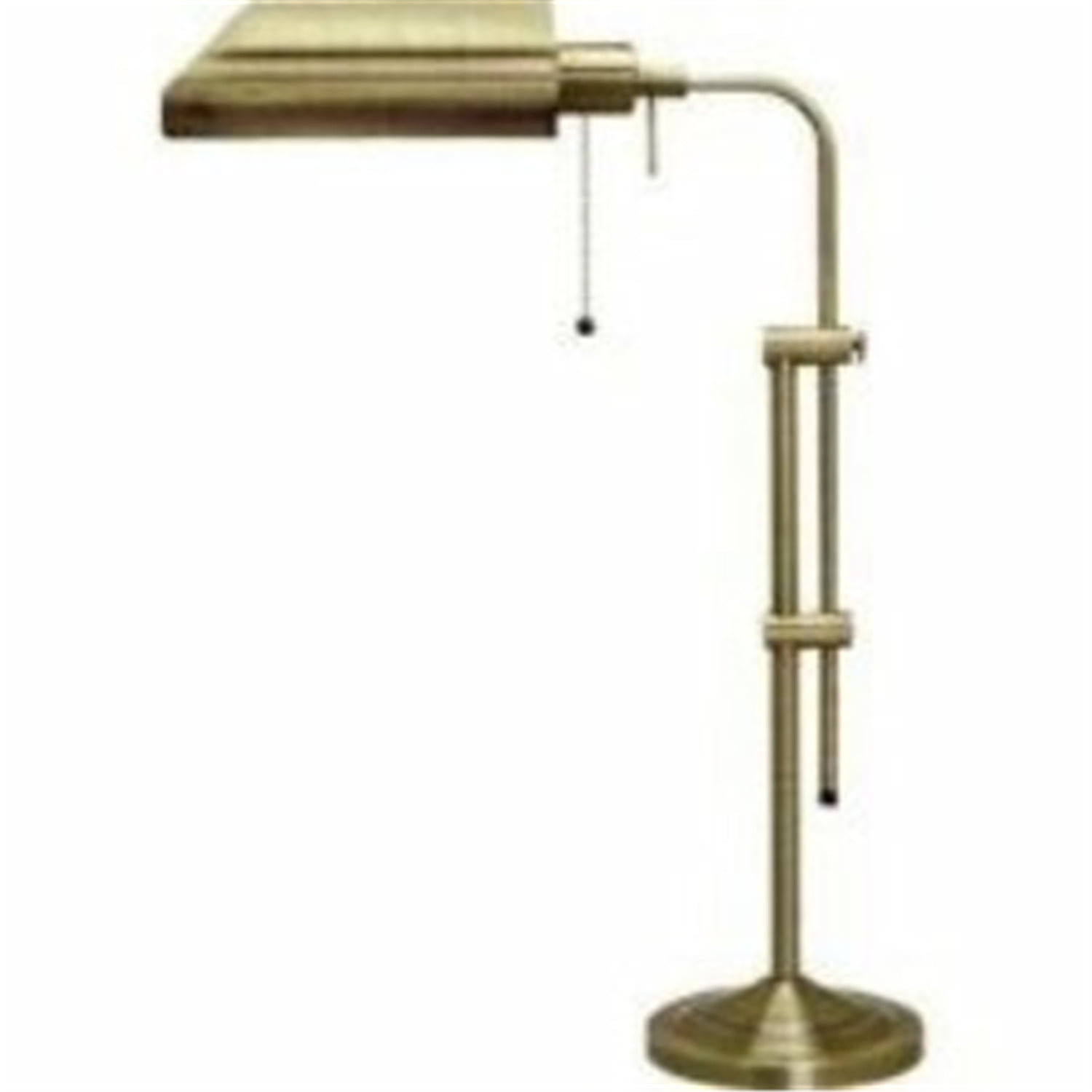 Adjustable Antique Brass Pharmacy Desk Lamp with 3-Way Switch