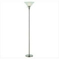 thumbnail image 1 of Cal Lighting 70" Height Metal Torchiere in Brushed Steel, 1 of 3