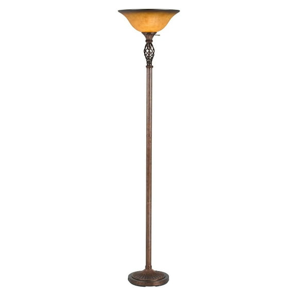 Cal Lighting Bo-231Tr 150 Watt 75" Traditional / Classic Metal Torchiere Floor Lamp