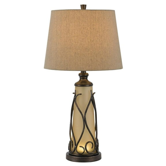 BO-2348TB-Cal Lighting-Taylor-One Light Table Lamp with LED Night Lamp-6.88 Inches Wide by 29.5 Inches High