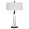 thumbnail image 1 of Cal Lighting Caserta 2-Light Resin & Fabric Table Lamp in Mirror/White, 1 of 2