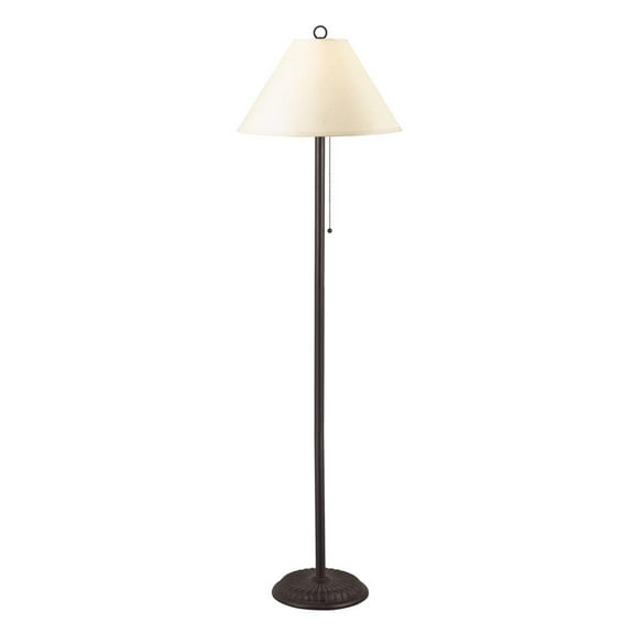 Cal Lighting Candlestick 16" Durable Metal Floor Lamp in Black/Rust