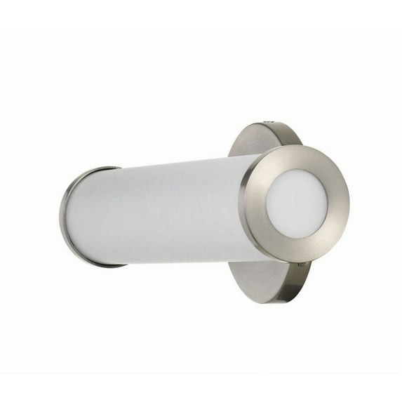 Cal Lighting Brentwood 13W 1-Light Metal Dimmable LED Vanity Light in Silver