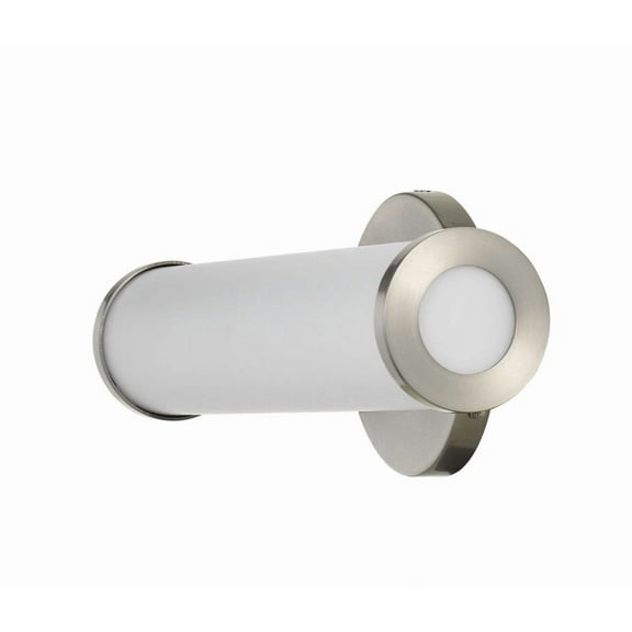 Cal Lighting Brentwood 13W 1-Light Metal Dimmable LED Vanity Light in Silver