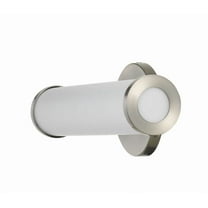 Cal Lighting Brentwood 13W 1-Light Metal Dimmable LED Vanity Light in Silver