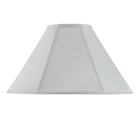 Cal Lighting Coolie 20" Fabric Lamp Shade with Lined Interior in White