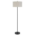 thumbnail image 1 of 150W 3 wayt Cromwell metal floor lamp with linen shade, 1 of 6