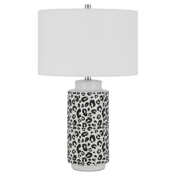 Cal Lighting Exeter Ceramic Table Lamp With Hardback Drum Shade