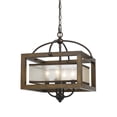 thumbnail image 1 of FX-3536/1C Cal Lighting Mission-Four Light Square Semi-Flush Mount-16 Inches Wide by 16 Inches High, 1 of 4
