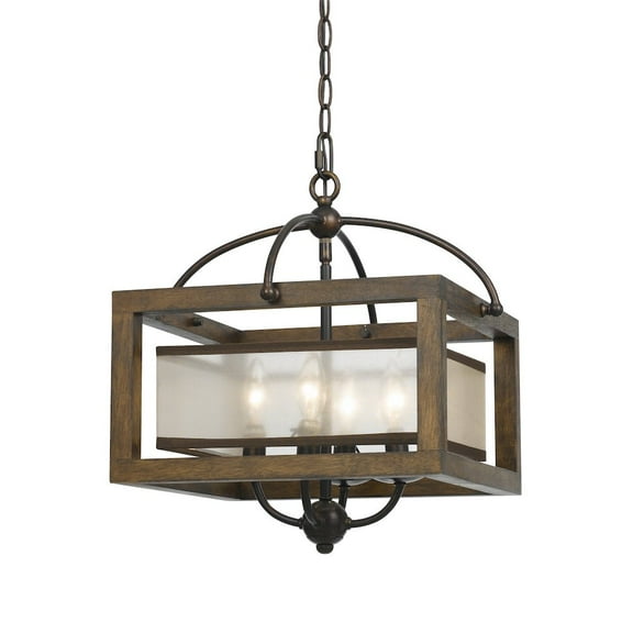 Cal Lighting 60W X 4 Semi-Flush Pendant