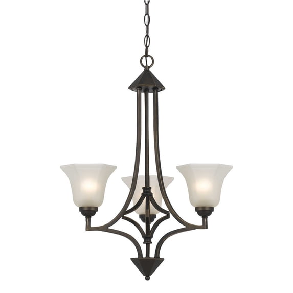 FX-3551/3 Cal Lighting Westbrook-Three Light Chandelier-24.25 Inches Wide by 30.5 Inches High -Traditional Installation