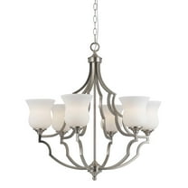 Cal Lighting 60Wx6 Barrie Metal 6 Lgt Chandelier
