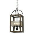 thumbnail image 1 of Cal Lighting 4 Lg Mission Wood/Metal Chandelier, 1 of 2