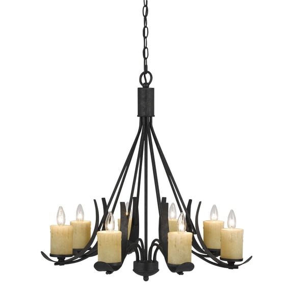 FX-3561/8 Cal Lighting Morelis-Eight Light Chandelier-28 Inches High -Traditional Installation