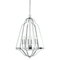 FX-3606-6-Cal Lighting-Melrose-Six Light Chandelier in Modern Style-24 Inches Wide by 37.5 Inches High -Traditional Installation