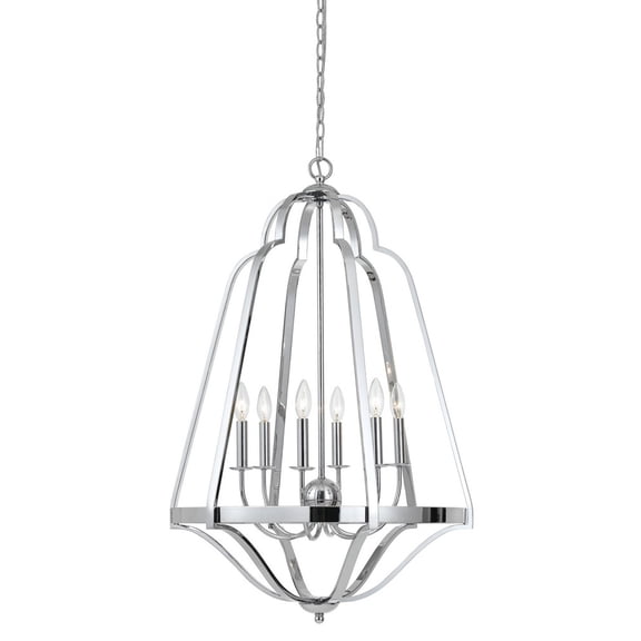 Cal Lighting - Melrose-Six Light Chandelier in Modern Style-24 Inches Wide by