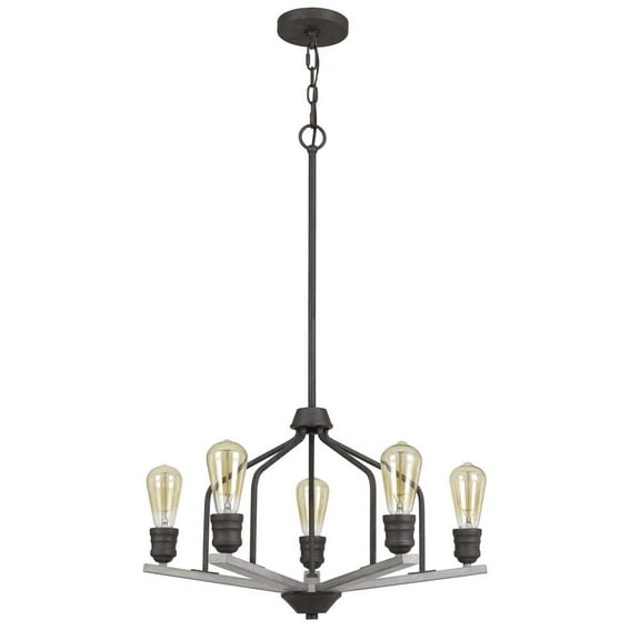 Cal Lighting Corning Metal Chandelier (Edison Bulbs Not Included)