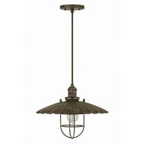 Cal Lighting - Olive - 1 Light Pendant In Rustic Style-10.5 Inches Tall and 13.5