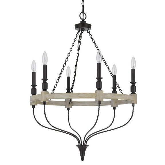 Cal Lighting 60W X 6 Grove Metal Chandelier