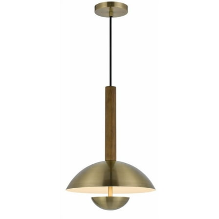 Cal Lighting - Lakeland - 15W LED Pendant In Art Deco Style-16.5 Inches Tall and