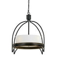 thumbnail image 1 of Cal Lighting 27.5" Tall Metal and Wood Fixture in Iron Wood Finish-Color:Iron Wood,Finish:Iron/Wood,Material:Glass,Shape:Cylinder,Wattage:60WX4, 1 of 2