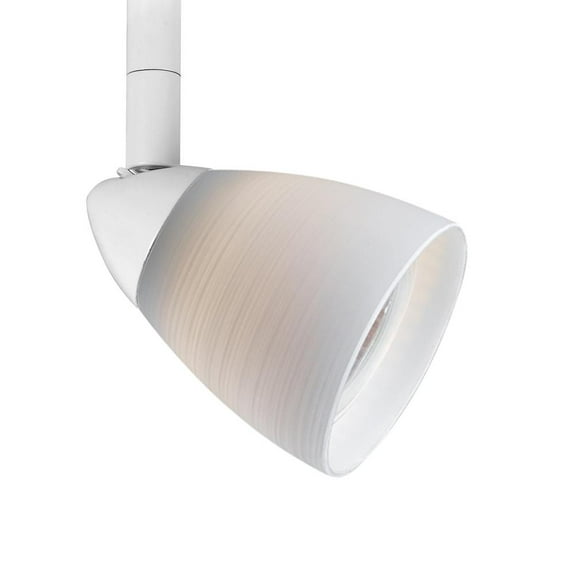 HT-954-WH-Cal Lighting-Serpentine - 1 Light Track Light-5 Inches Tall and 3.5 Inches Wide-White Finish