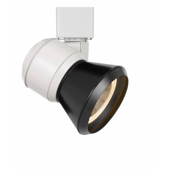Cal Lighting HT-888-LED Dimmable Metal Track Fixture in White/Cone Black