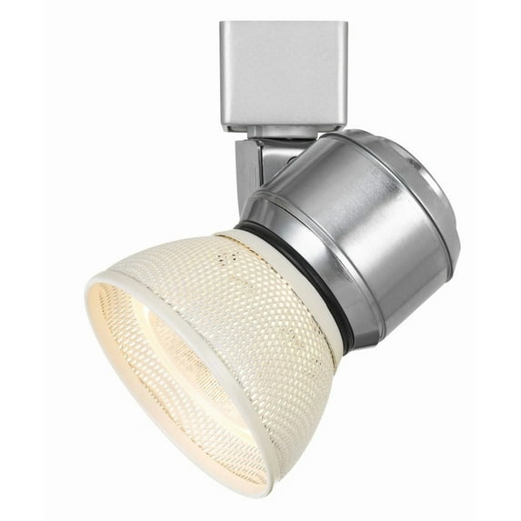 Cal Lighting HT-888-LED Metal Track Fixture with Mesh Shade in Steel/White