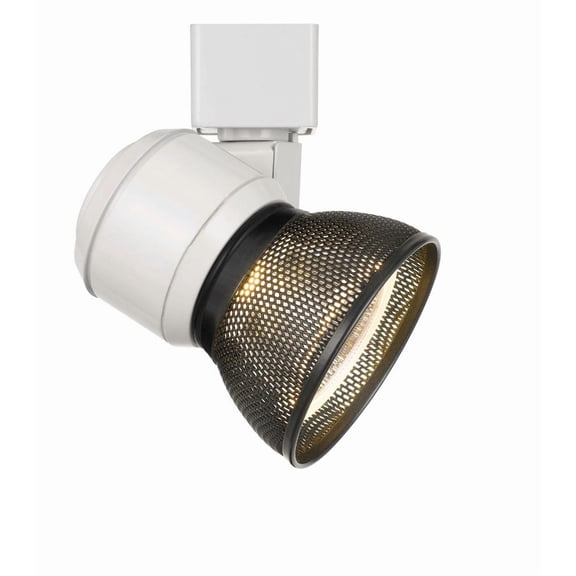 Cal Lighting HT-888-LED Metal Track Fixture with Mesh Shade in White/Black