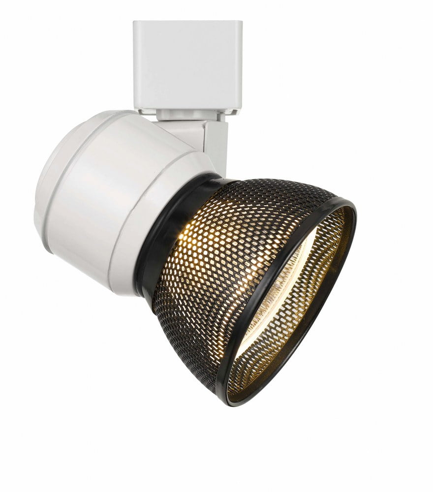 Cal Lighting HT-888-LED Metal Track Fixture with Mesh Shade in White/Dark Bronze