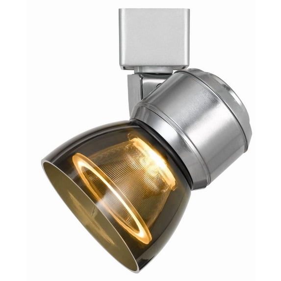 Cal Lighting HT-888-LED Plastic & Metal Track Fixture in Steel/Smoked Glass Gray