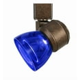 thumbnail image 1 of Cal Lighting HT-888-LED Plastic Track Fixture in Rust/Clear Blue, 1 of 3