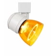 thumbnail image 1 of Cal Lighting HT-888-LED Plastic Track Fixture in White/Clear Amber Orange, 1 of 3