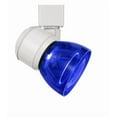 thumbnail image 1 of Cal Lighting HT-888-LED Plastic Track Fixture in White/Clear Blue, 1 of 3