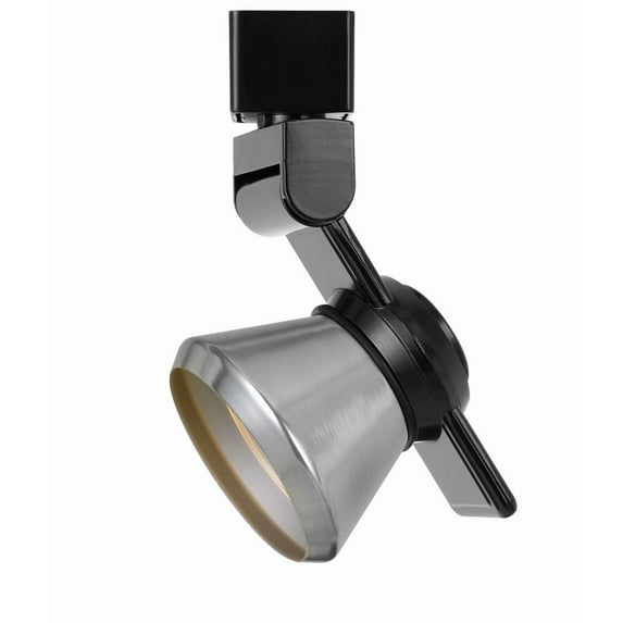 Cal Lighting HT-999-LED Dimmable Metal Track Fixture in Black/Brushed Silver