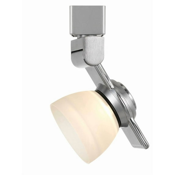 Cal Lighting HT-999-LED Plastic & Metal Track Fixture in Steel/Frosted White