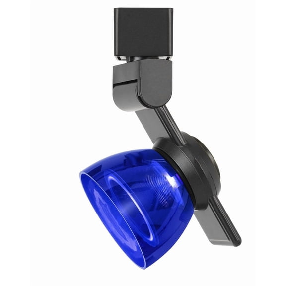 Cal Lighting HT-999-LED Plastic Track Fixture in Dark Bronze/Clear Blue